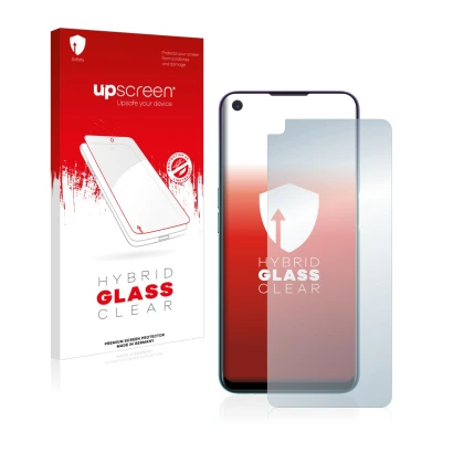 Front side of a product packaging with the brand logo upscreen. Next to it is the device Oppo A72 shown with the corresponding