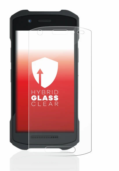 Image of the device Zebra TC21 with a wide variety of screen protectors.