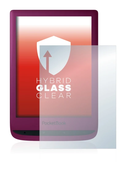 Image of the device PocketBook Touch Lux 5 with a wide variety of screen protectors.