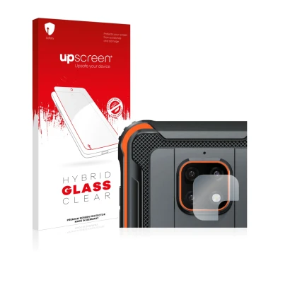 Front side of a product packaging with the brand logo upscreen. Next to it is the device Blackview BV4900 Pro (ONLY Camera Len