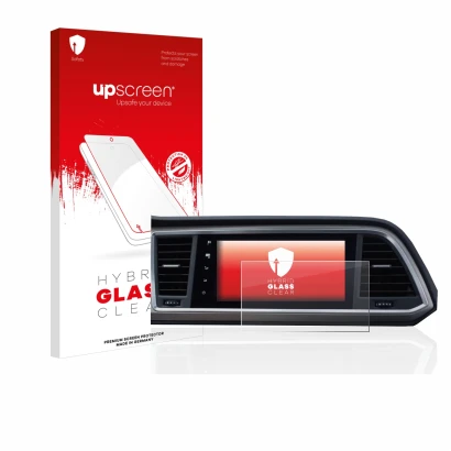 Front side of a product packaging with the brand logo upscreen. Next to it is the device Seat Ateca Style Go 2020 Infotainment