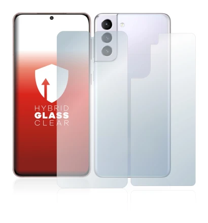 Image of the device Samsung Galaxy S21 5G (Front+Back) with a wide variety of screen protectors.