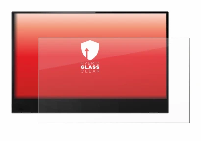 Image of the device Lenovo ThinkVision M14t with a wide variety of screen protectors.