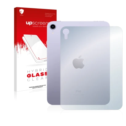 Front side of a product packaging with the brand logo upscreen. Next to it is the device Apple iPad Mini 6 WiFi 2021 (6. Gen, 