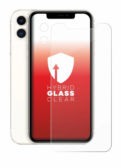 Image of the device Apple iPhone 11 (Front+Camera) with a wide variety of screen protectors.