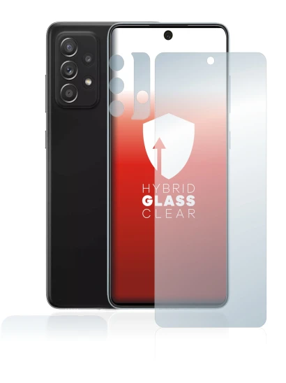 Image of the device Samsung Galaxy A52 5G (Front+Camera) with a wide variety of screen protectors.