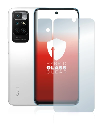 Image of the device Xiaomi Redmi 10 (Front+Camera) with a wide variety of screen protectors.