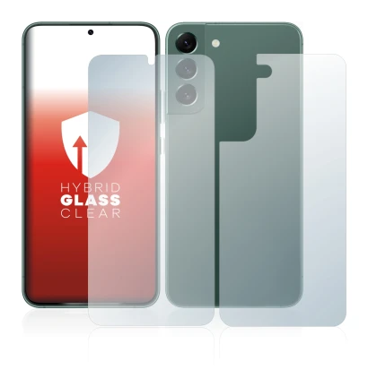 Image of the device Samsung Galaxy S22 Plus 5G (Front+Back) with a wide variety of screen protectors.