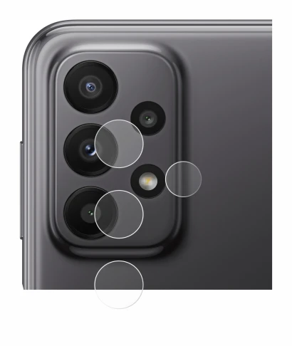 Image of the device Samsung Galaxy A23 5G (ONLY Camera Lens) with a wide variety of screen protectors.
