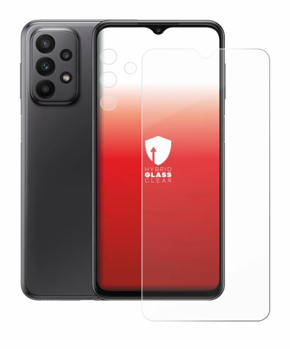 Image of the device Samsung Galaxy A23 5G (Front+Camera) with a wide variety of screen protectors.