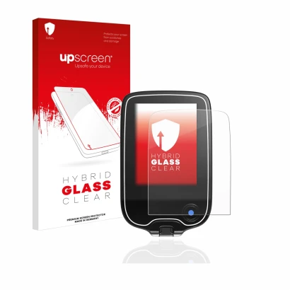 Front side of a product packaging with the brand logo upscreen. Next to it is the device Freestyle Libre 3 shown with the corr