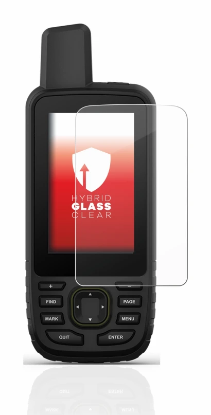 Image of the device Garmin GPSMAP 67 with a wide variety of screen protectors.