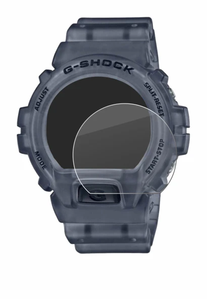 Image of the device Casio G-Shock DW-6900 with a wide variety of screen protectors.