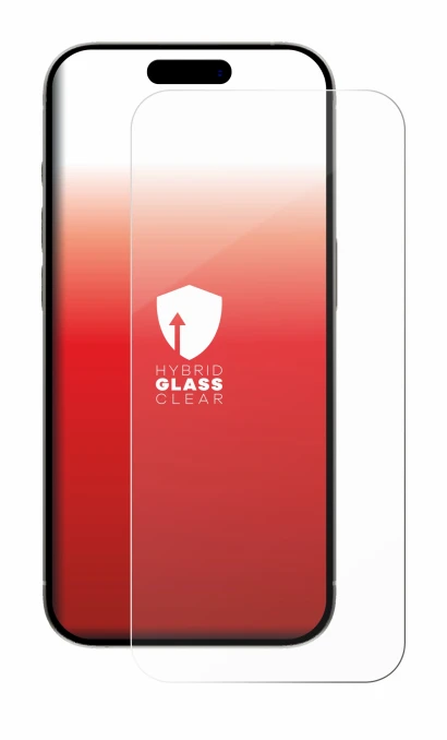 Image of the device Apple iPhone 15 Pro with a wide variety of screen protectors.