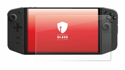 Image of the device Lenovo Legion Go with a wide variety of screen protectors.