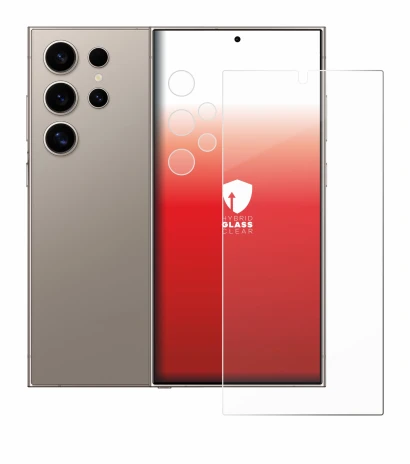 Image of the device Samsung Galaxy S24 Ultra (case-friendly) (Front+Camera) with a wide variety of screen protectors.