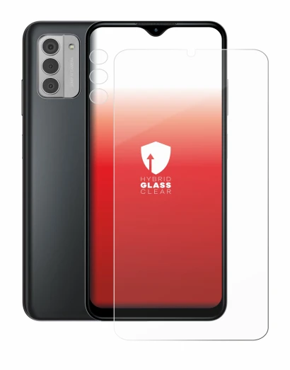 Image of the device Nokia G42 5G (Front+Camera) with a wide variety of screen protectors.