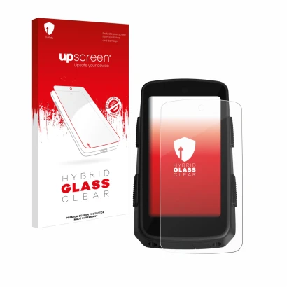 Front side of a product packaging with the brand logo upscreen. Next to it is the device Hammerhead Karoo 3 shown with the cor