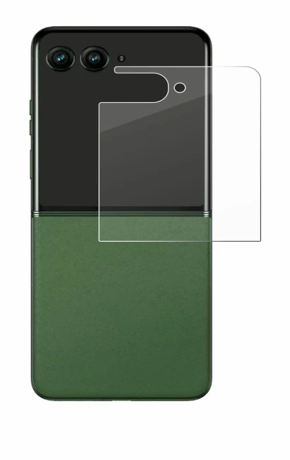 Image of the device Motorola Razr 50 Ultra (Back display) with a wide variety of screen protectors.