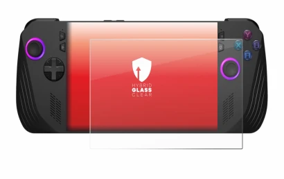 Image of the device ASUS ROG Ally X (2024) with a wide variety of screen protectors.