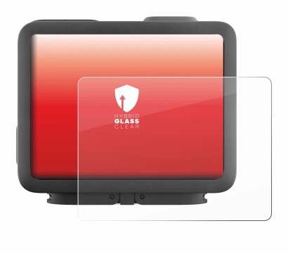 Image of the device GoPro Hero 4k with a wide variety of screen protectors.