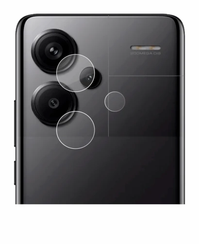 Image of the device Xiaomi Redmi Note 13 Pro+ 5G (ONLY Camera Lens) with a wide variety of screen protectors.