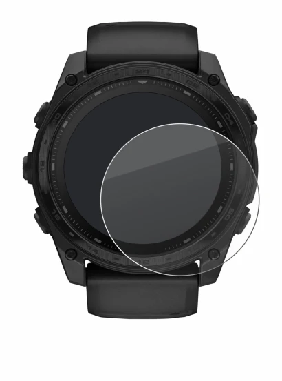 Image of the device Garmin Tactix 8 Solar (51 mm) with a wide variety of screen protectors.