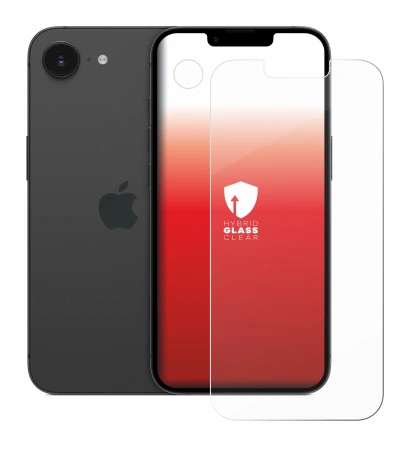 Image of the device Apple iPhone 16e (Front+Camera) with a wide variety of screen protectors.