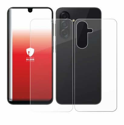 Image of the device Samsung Galaxy A26 5G (Front+Back) with a wide variety of screen protectors.