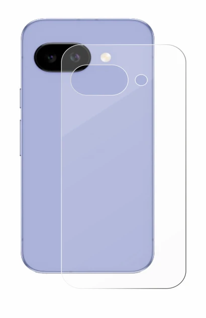 Image of the device Google Pixel 9a (Back) with a wide variety of screen protectors.
