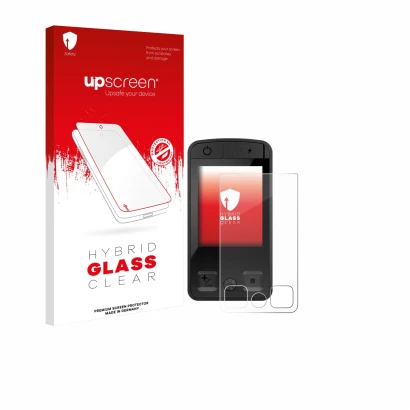 Front side of a product packaging with the brand logo upscreen. Next to it is the device Bosch Kiox 400C shown with the corres