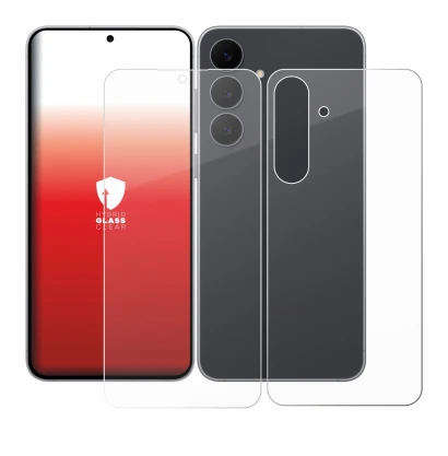 Image of the device Samsung Galaxy S25 FE (Front+Back) with a wide variety of screen protectors.