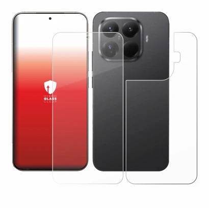 Image of the device Xiaomi 15T Pro (Front+Back) with a wide variety of screen protectors.