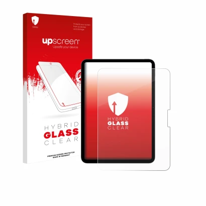 Front side of a product packaging with the brand logo upscreen. Next to it is the device Apple iPad Pro 11" 2025 shown with th