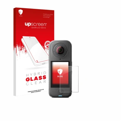 Front side of a product packaging with the brand logo upscreen. Next to it is the device Insta360 X4 Air shown with the corres