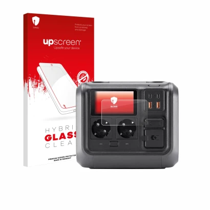 Front side of a product packaging with the brand logo upscreen. Next to it is the device DJI Power 500 shown with the correspo