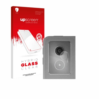 Front side of a product packaging with the brand logo upscreen. Next to it is the device Lenovo Idea Tab Pro 12.7