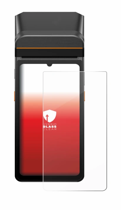 Image of the device Sunmi V3 A13 with a wide variety of screen protectors.