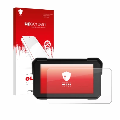 Front side of a product packaging with the brand logo upscreen. Next to it is the device GOHHDL A4058-AM39DE-GOH 5" shown with