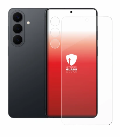 Image of the device Samsung Galaxy S26 Plus (Front+Camera) with a wide variety of screen protectors.