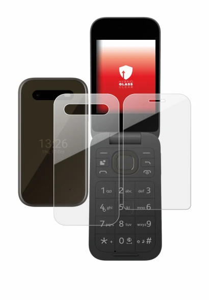 Image of the device HMD 2660 Flip 4G (Front+Back) with a wide variety of screen protectors.