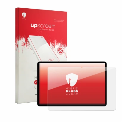 Front side of a product packaging with the brand logo upscreen. Next to it is the device Honor Pad 20 Pro shown with the corre