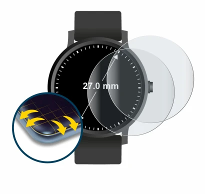 Image of the device Watches (Circular, ø: 27 mm) with a wide variety of screen protectors.