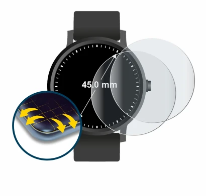 Image of the device Watches (Circular, ø: 45 mm) with a wide variety of screen protectors.