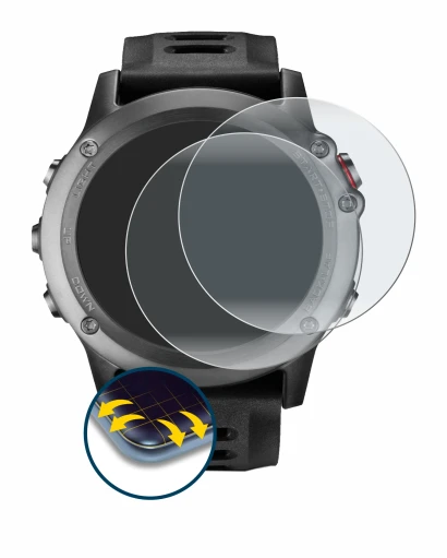 Image of the device Garmin Fenix 3 HR with a wide variety of screen protectors.