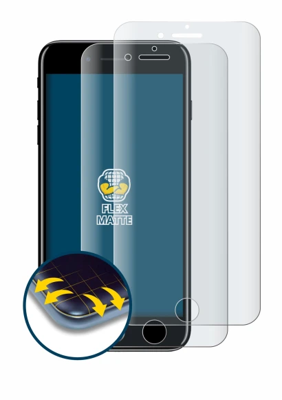 Image of the device Apple iPhone 7 Plus with a wide variety of screen protectors.