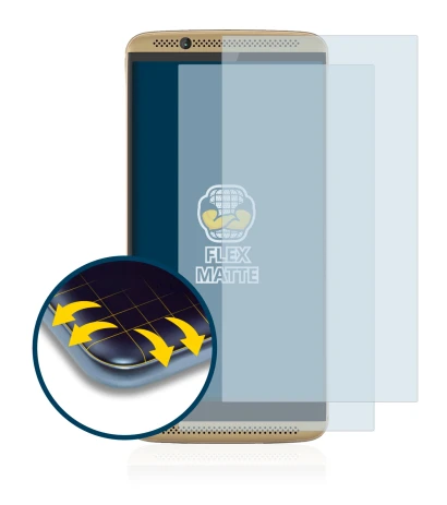 Image of the device ZTE Axon 7 with a wide variety of screen protectors.