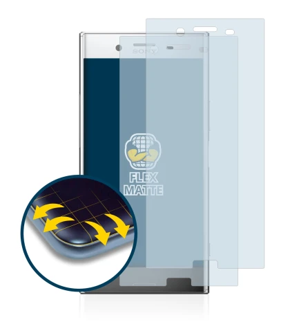 Image of the device Sony Xperia XZ Premium with a wide variety of screen protectors.