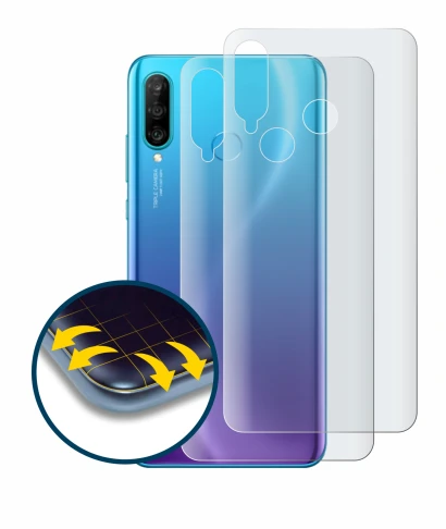 Image of the device Huawei P30 lite (Back) with a wide variety of screen protectors.