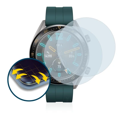 Image of the device Huawei Watch GT Active with a wide variety of screen protectors.